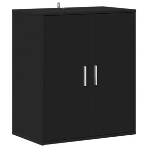 vidaXL Kenk&auml;kaappi musta 60x35x70 cm tekninen puu