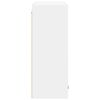 vidaXL Henkarikaappi ovella Valkoinen 80 x 31 x 80 cm Tekninen puu