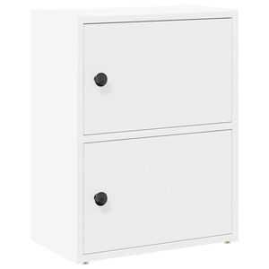 vidaXL Kirjahylly valkoinen 40x24x52 cm tekninen puu