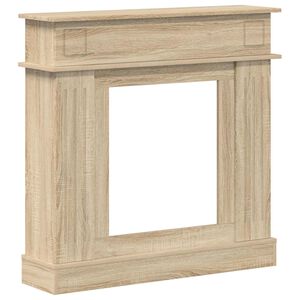 vidaXL Takan kehys Sonoma-tammi 102 x 26 x 100 cm Tekninen puu