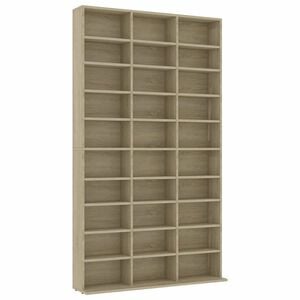 vidaXL CD-hylly Sonoma-tammi 102x23x177,5 cm tekninen puu