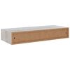 vidaXL Seinälaatikkohyllyt 2 kpl betoninharmaa 60x23,5x10 cm MDF