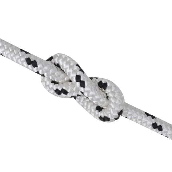 vidaXL Punottu polyesteriköysi veneeseen 10 mm x 50 m