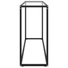 vidaXL Konsolipöytä läpinäkyvä 120x35x75 cm karkaistu lasi