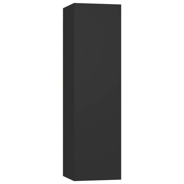 vidaXL 4-osainen TV-kaappisarja musta tekninen puu