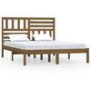 vidaXL S&auml;ngynrunko hunajanruskea 150x200 cm t&auml;ysi m&auml;nty King Size