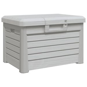 vidaXL Ulkotyynylaatikko harmaa 73x50,5x46,5 cm polypropeeni