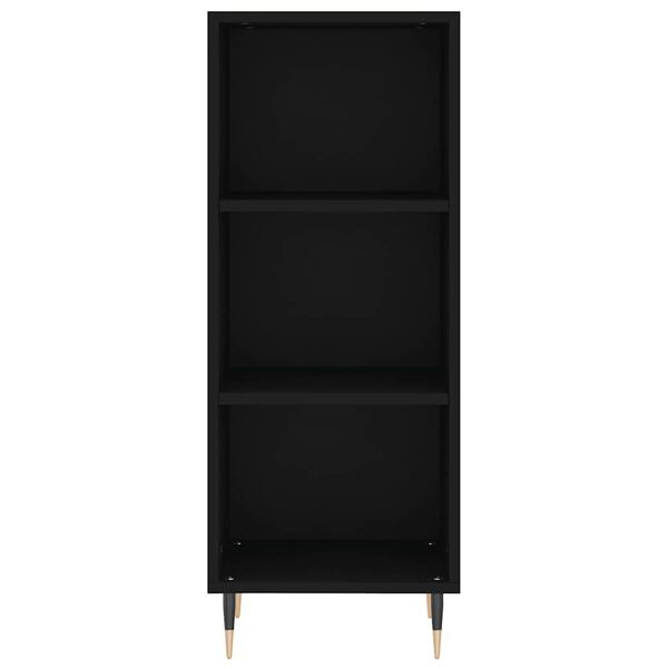 vidaXL Senkki musta 34,5x32,5x90 cm tekninen puu