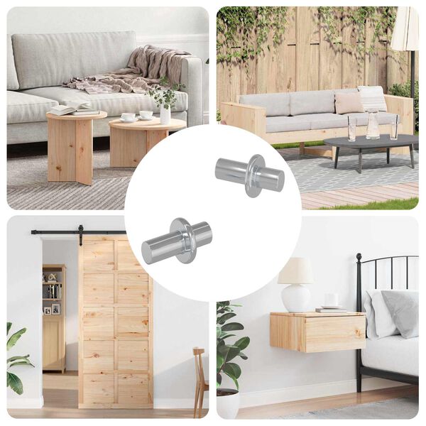 vidaXL Hyllyn Nautinta 2 pcs Hopea 8,6 x 8,6 x 14,6 mm Ter&auml;s