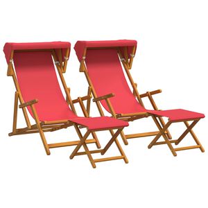 vidaXL Laituri 4 pcs 3 Sijainti Tihe&auml; Eukalyptuspuu Punainen