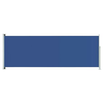 vidaXL Sisäänvedettävä terassin sivumarkiisi 220x600 cm sininen