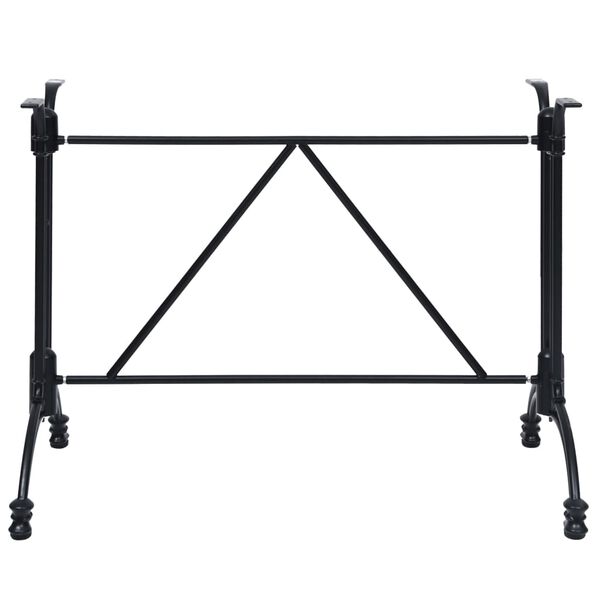 vidaXL Bistrop&ouml;yd&auml;n jalka musta 93x60x72 cm valualumiini