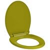 vidaXL WC-istuin pehme&auml;sti sulkeutuva vihre&auml; soikea