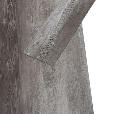 vidaXL PVC-lattialankut 5,02 m² 2 mm itseliimautuva raidallinen puu