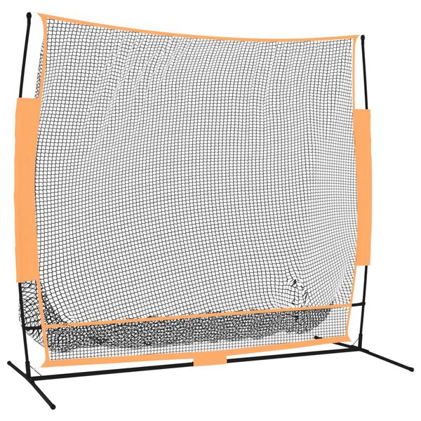 vidaXL Golf harjoitusverkko musta ja oranssi 215x107x216 cm polyesteri