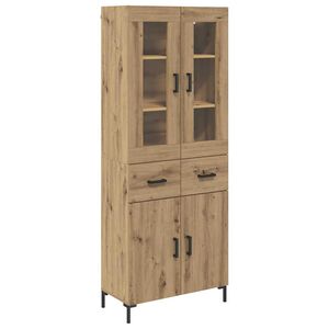vidaXL Korkea kaappi 2 pcs Artisan tammi 69,5 x 34 x 180 cm