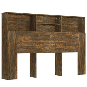 vidaXL S&auml;ngynp&auml;&auml;ty s&auml;ilytystilalla savutammi 160x19x103,5 cm