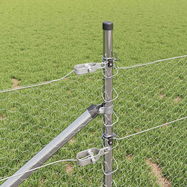 vidaXL Aitalatu Hopea 50 x 0,8 m (25 mm verkko) Ter&auml;s