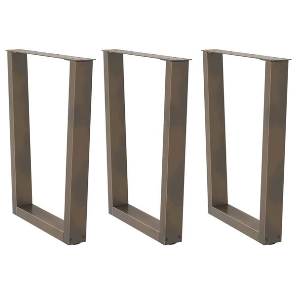 vidaXL Ruokap&ouml;yd&auml;n jalat V-muotoiset 2 kpl Luonnonv&auml;rinen ter&auml;s 70x(72-73,3) cm Ter&auml;s