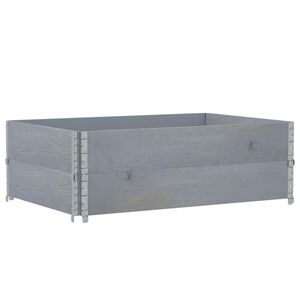 vidaXL Kukkalaatikko harmaa 120x80 cm t&auml;ysi m&auml;nty