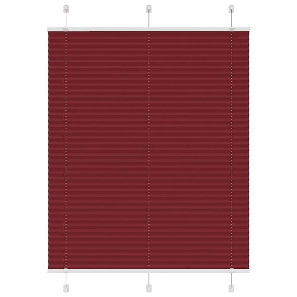 vidaXL laskostettu blind Bordeaux Red 110x150 cm Kankaan leveys