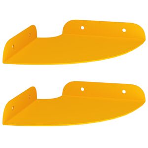 vidaXL Kelluva hylly hyllyll&auml; 2 pcs Sinappikeltainen 15 x 15 x 2 cm