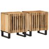 vidaXL Y&ouml;p&ouml;yd&auml;t 2 kpl 40x34x46 cm t&auml;ysi karkea mangopuu