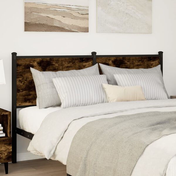 vidaXL S&auml;ngynp&auml;&auml;ty savutammi 150 cm tekninen puu ja ter&auml;s