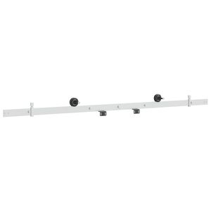 vidaXL Liukuoven kiskomekanismi 152,4 cm Ter&auml;s valkoinen