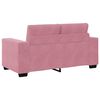 vidaXL | Sohvasetti | 2 pcs Pinkki 221 x 78 x 80 cm Sametti