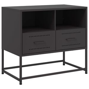 vidaXL TV-taso musta 68x39x60,5 cm ter&auml;s