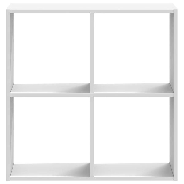 vidaXL Kirjahylly valkoinen 68,5x32x68,5 cm tekninen puu