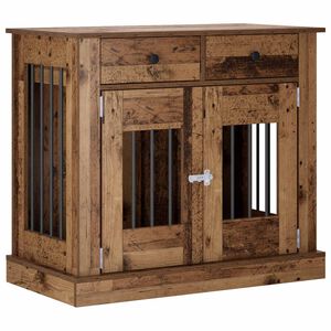 vidaXL Koira h&auml;kkihuonekalu Vanha puu 90 x 47,5 x 80 cm Tekninen puu