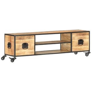 vidaXL TV-taso 130x30x39 cm t&auml;ysi mangopuu