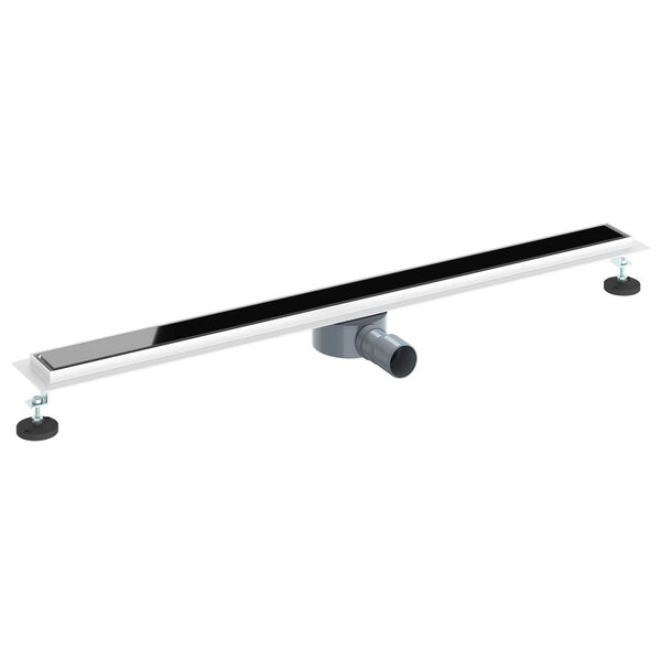 vidaXL Suihkukaivo lasikannella ja 360&deg; syphonilla Musta 100 cm