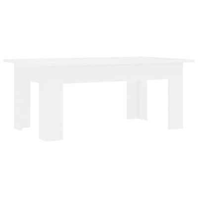vidaXL Sohvapöytä valkoinen 100x60x42 cm lastulevy