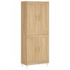 vidaXL Kaappi Sonoma tammi 69,5x34x180 cm tekninen puu