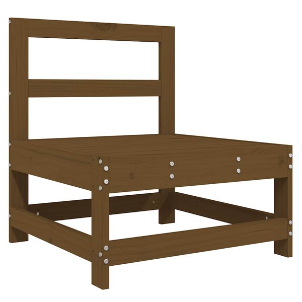 vidaXL Keskisohva tyynyill&auml; hunajanruskea t&auml;ysi m&auml;nty