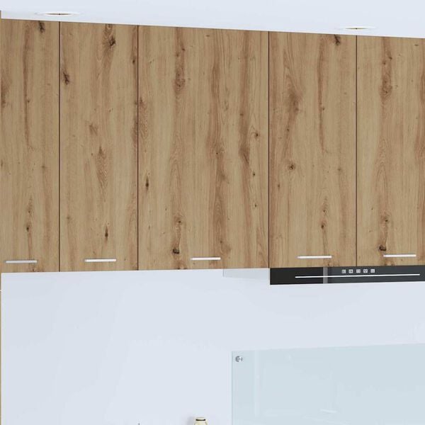 vidaXL Henkarikaappi Artisan tammesta ja valkoisesta 50 x 31 x 80 cm