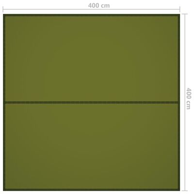vidaXL Suojapeite ulkokäyttöön 4x4 m vihreä