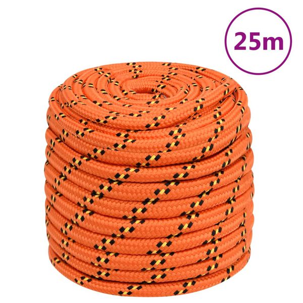 vidaXL Venek&ouml;ysi oranssi 16 mm 25 m polypropeeni