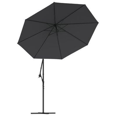 vidaXL Aurinkovarjon vaihtokangas musta 350 cm