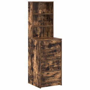 vidaXL Korkea kaappi Savutammi 40 x 41 x 135 cm Tekninen puu