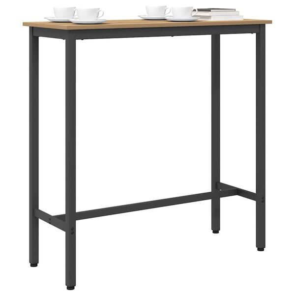 vidaXL P&ouml;yt&auml; Artisan tammi 100 x 40 x 100,5 cm Kehitetty puu ja ter&auml;s