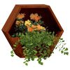 vidaXL Kukkalaatikot 2 kpl ruoste Corten ter&auml;s 46x10x40 cm