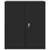vidaXL Arkistokaappi musta 90x40x145 cm ter&auml;s