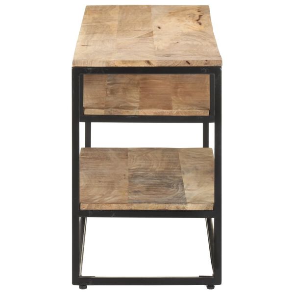 vidaXL TV-taso 130x30x45 cm karkea mangopuu