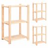 vidaXL 3-kerroksiset varastohyllyt 3 kpl 60x38x90 cm t&auml;ysi m&auml;nty 150kg