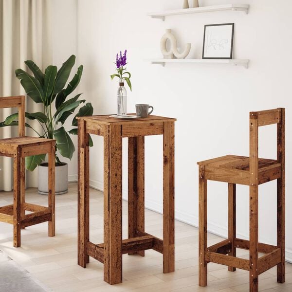 vidaXL Baarip&ouml;yt&auml; vanha puu 51x50x103,5 cm tekninen puu