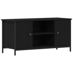 vidaXL TV-kaappi 100 x 40 x 50 cm Musta tammi Tekninen puu